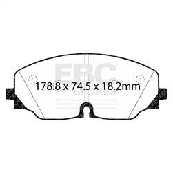 EBC Brakes - EBC Brakes DP43087R Yellowstuff Street And Track Brake Pads - Image 1