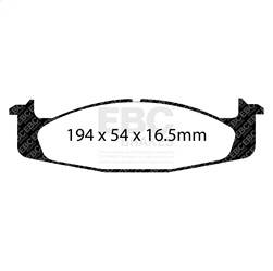 EBC Brakes - EBC Brakes UD632 Ultimax OEM Replacement Brake Pads - Image 1