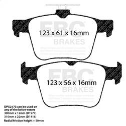 EBC Brakes - EBC Brakes DP32173C Redstuff Ceramic Low Dust Brake Pads - Image 1
