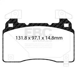 EBC Brakes - EBC Brakes DP43028R Yellowstuff Street And Track Brake Pads - Image 1