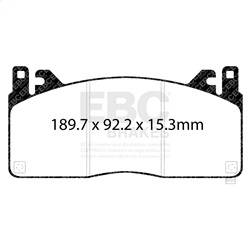 EBC Brakes - EBC Brakes DP33055C Redstuff Ceramic Low Dust Brake Pads - Image 1