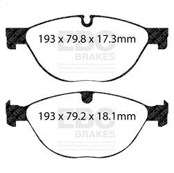 EBC Brakes - EBC Brakes DP32191C Redstuff Ceramic Low Dust Brake Pads - Image 1