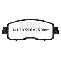 EBC Brakes - EBC Brakes DP33011C Redstuff Ceramic Low Dust Brake Pads - Image 1