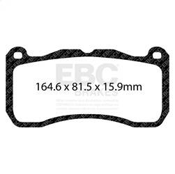 EBC Brakes - EBC Brakes DP33013C Redstuff Ceramic Low Dust Brake Pads - Image 1