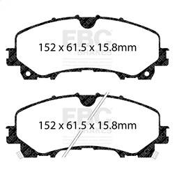 EBC Brakes - EBC Brakes DP33036C Redstuff Ceramic Low Dust Brake Pads - Image 1