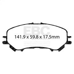 EBC Brakes - EBC Brakes DP43032R Yellowstuff Street And Track Brake Pads - Image 1