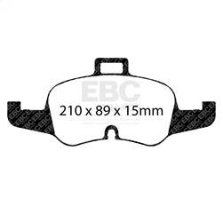 EBC Brakes - EBC Brakes DP32256C Redstuff Ceramic Low Dust Brake Pads - Image 1