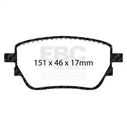 EBC Brakes - EBC Brakes DP32389C Redstuff Ceramic Low Dust Brake Pads - Image 1