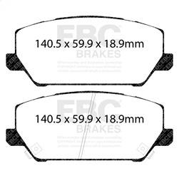 EBC Brakes - EBC Brakes DP42343R Yellowstuff Street And Track Brake Pads - Image 1