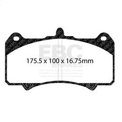 EBC Brakes - EBC Brakes DP4074R Yellowstuff Street And Track Brake Pads - Image 1