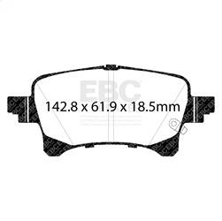 EBC Brakes - EBC Brakes UD2233 Ultimax OEM Replacement Brake Pads - Image 1