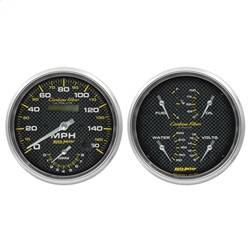 AutoMeter - AutoMeter 4805 Carbon FiberQuad Gauge/Tach/Speedo Kit - Image 1