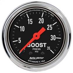 AutoMeter - AutoMeter 2404 Traditional Chrome Mechanical Boost/Vacuum Gauge - Image 1