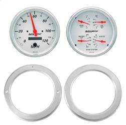 AutoMeter - AutoMeter 7037-03 Arctic White Direct Fit Gauge Kit - Image 1