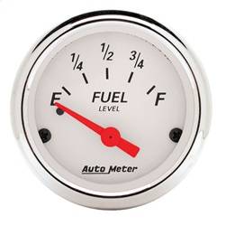 AutoMeter - AutoMeter 1318 Arctic White Fuel Level Gauge - Image 1