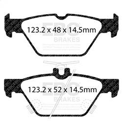 EBC Brakes - EBC Brakes DP32257C Redstuff Ceramic Low Dust Brake Pads - Image 1