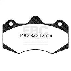 EBC Brakes - EBC Brakes DP4062R Yellowstuff Street And Track Brake Pads - Image 1