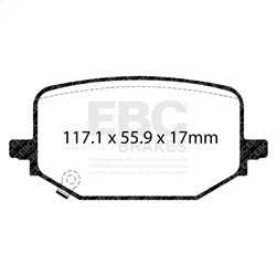 EBC Brakes - EBC Brakes DP63120 6000 Series Greenstuff Truck/SUV Brakes Disc Pads - Image 1
