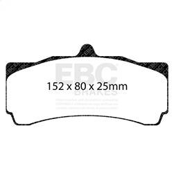 EBC Brakes - EBC Brakes DP4009R Yellowstuff Street And Track Brake Pads - Image 1