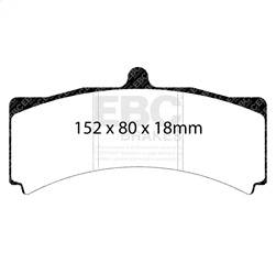 EBC Brakes - EBC Brakes DP4012R Yellowstuff Street And Track Brake Pads - Image 1
