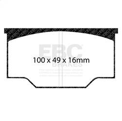 EBC Brakes - EBC Brakes DP4073R Yellowstuff Street And Track Brake Pads - Image 1