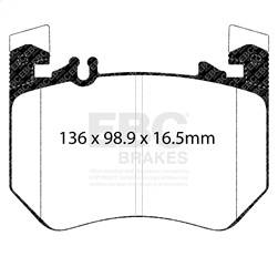 EBC Brakes - EBC Brakes DP42490R Yellowstuff Street And Track Brake Pads - Image 1