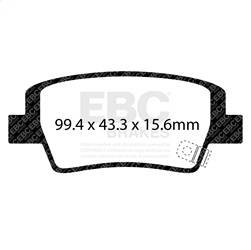 EBC Brakes - EBC Brakes DP43154R Yellowstuff Street And Track Brake Pads - Image 1