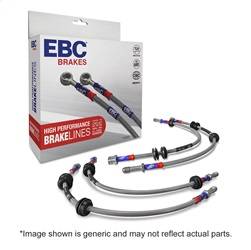 EBC Brakes - EBC Brakes BLA7547-6L EBC Stainless Braided Brake Lines - Image 1