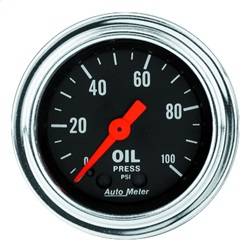 AutoMeter - AutoMeter 2421 Traditional Chrome Mechanical Oil Pressure Gauge - Image 1