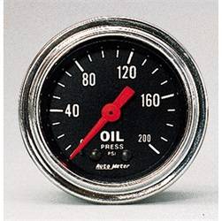 AutoMeter - AutoMeter 2422 Traditional Chrome Mechanical Oil Pressure Gauge - Image 1