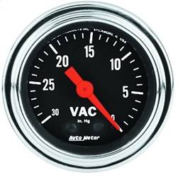 AutoMeter - AutoMeter 2484 Traditional Chrome Mechanical Vacuum Gauge - Image 1