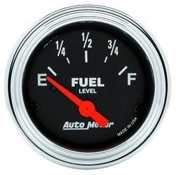 AutoMeter - AutoMeter 2516 Traditional Chrome Electric Fuel Level Gauge - Image 1