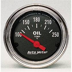 AutoMeter - AutoMeter 2542 Traditional Chrome Electric Oil Temperature Gauge - Image 1
