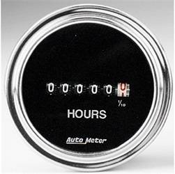 AutoMeter - AutoMeter 2587 Traditional Chrome Electric Hourmeter Gauge - Image 1