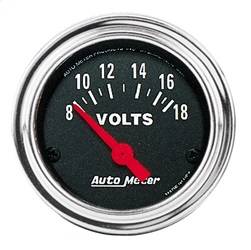 AutoMeter - AutoMeter 2592 Traditional Chrome Electric Voltmeter Gauge - Image 1