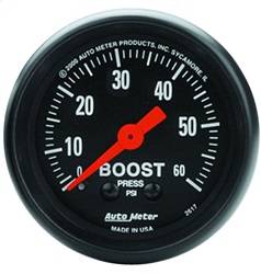 AutoMeter - AutoMeter 2617 Z-Series Mechanical Boost Gauge - Image 1