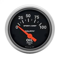 AutoMeter - AutoMeter 3327 Sport-Comp Electric Oil Pressure Gauge - Image 1