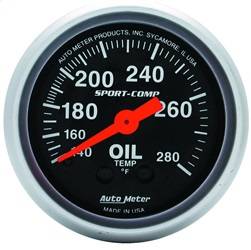 AutoMeter - AutoMeter 3341 Sport-Comp Mechanical Oil Temperature Gauge - Image 1