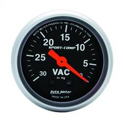 AutoMeter - AutoMeter 3384 Sport-Comp Mechanical Vacuum Gauge - Image 1