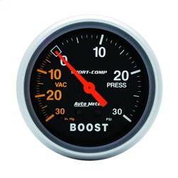 AutoMeter - AutoMeter 3403 Sport-Comp Mechanical Boost/Vacuum Gauge - Image 1