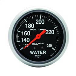 AutoMeter - AutoMeter 3432 Sport-Comp Mechanical Water Temperature Gauge - Image 1