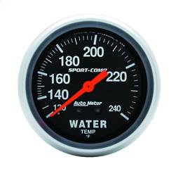 AutoMeter - AutoMeter 3433 Sport-Comp Mechanical Water Temperature Gauge - Image 1