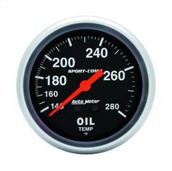 AutoMeter - AutoMeter 3441 Sport-Comp Mechanical Oil Temperature Gauge - Image 1