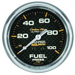 AutoMeter - AutoMeter 4812 Carbon Fiber Mechanical Fuel Pressure Gauge - Image 1