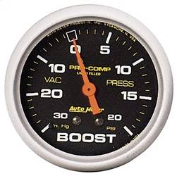 AutoMeter - AutoMeter 5401 Pro-Comp Liquid-Filled Mechanical Vacuum/Boost Gauge - Image 1