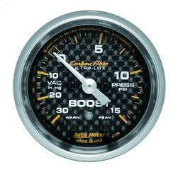 AutoMeter - AutoMeter 4776 Carbon Fiber Electric Boost/Vacuum Gauge - Image 1