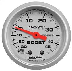 AutoMeter - AutoMeter 4308 Ultra-Lite Mechanical Boost/Vacuum Gauge - Image 1