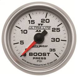 AutoMeter - AutoMeter 4904 Ultra-Lite II Mechanical Boost Gauge - Image 1