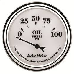 AutoMeter - AutoMeter 1227 Old Tyme White II Oil Pressure Gauge - Image 1