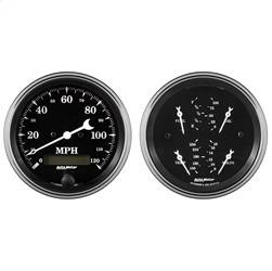 AutoMeter - AutoMeter 1700 Old Tyme Black Quad/Speedometer Kit - Image 1